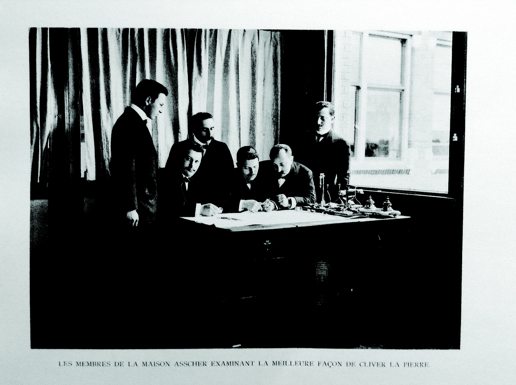 The Asscher diamond deciding how to cut the cullinan diamond.