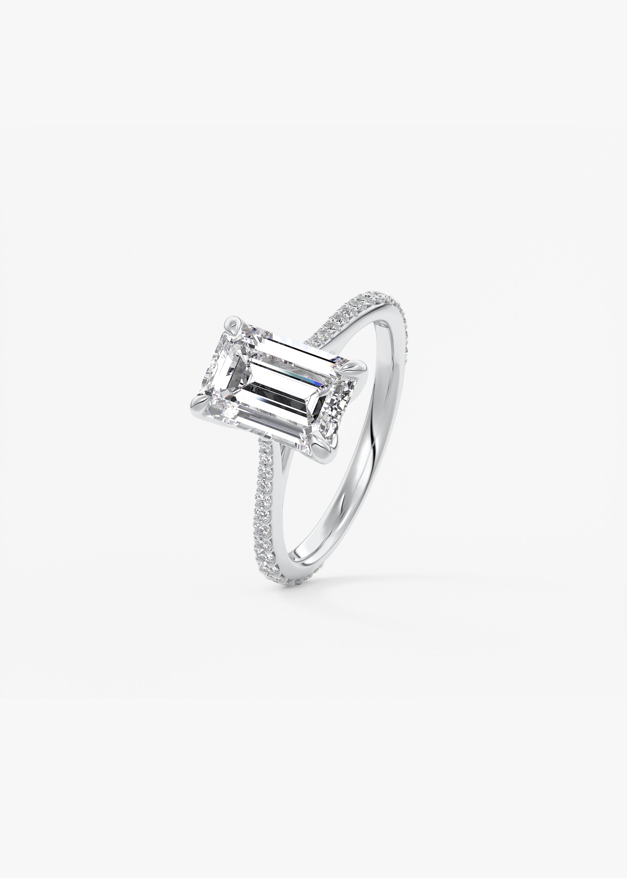 Cathedral Royale Pavé  engagement hover view