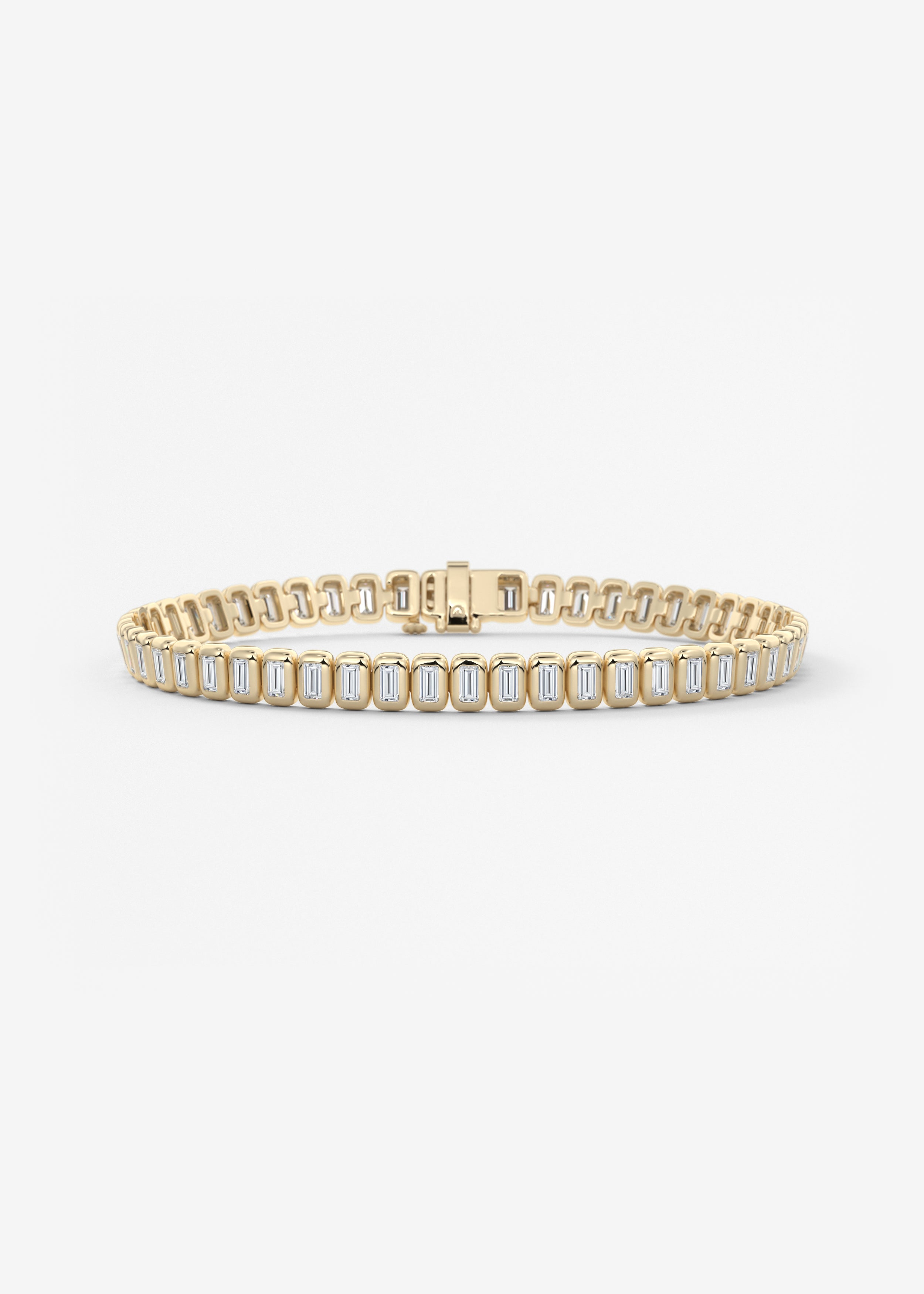 The Briquette 3 Carats bracelet in YG metal featuring undefined cut with undefined setting