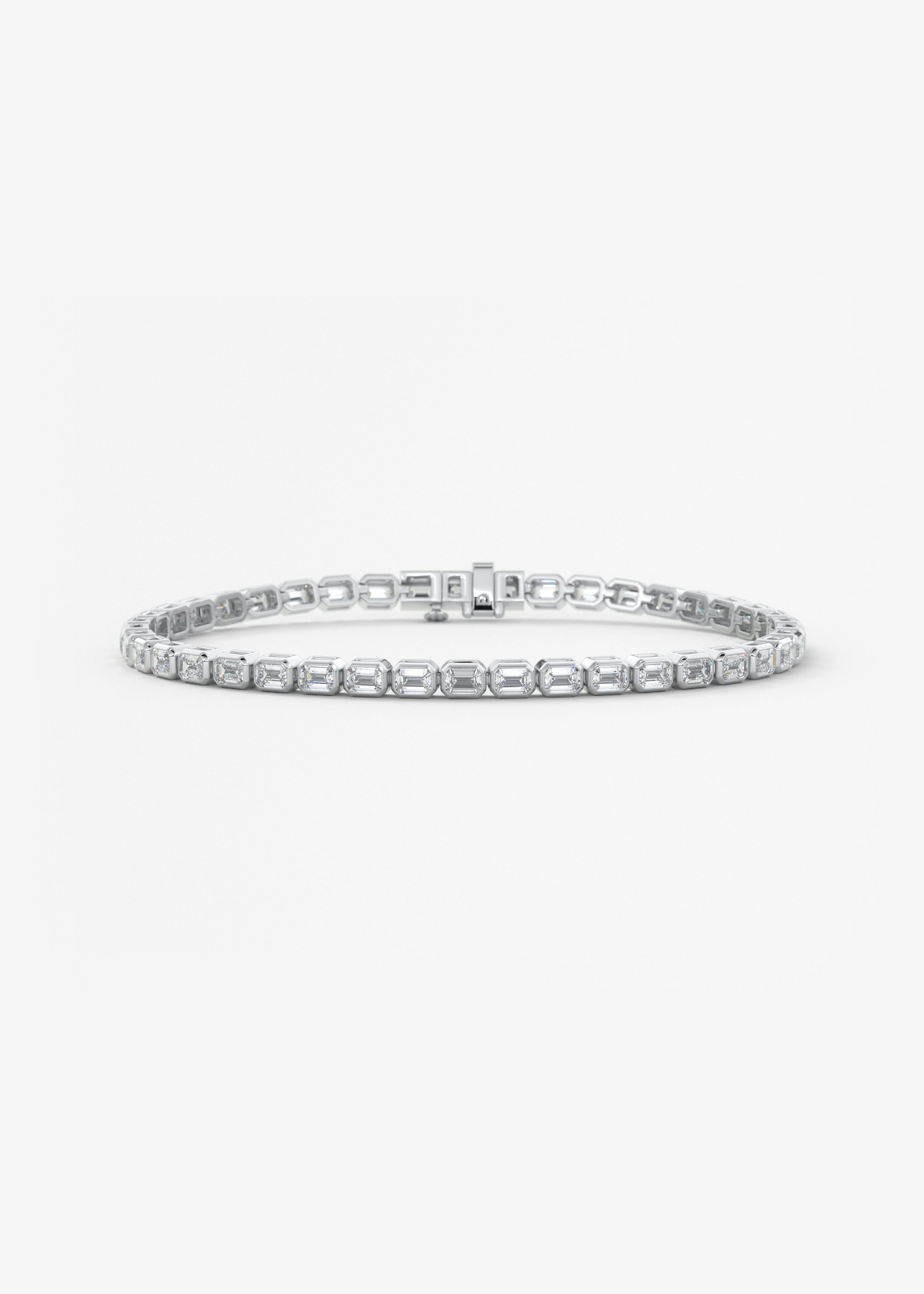 The E.W. Emerald Lowrider 5 Carats bracelet in WG metal featuring undefined cut with undefined setting