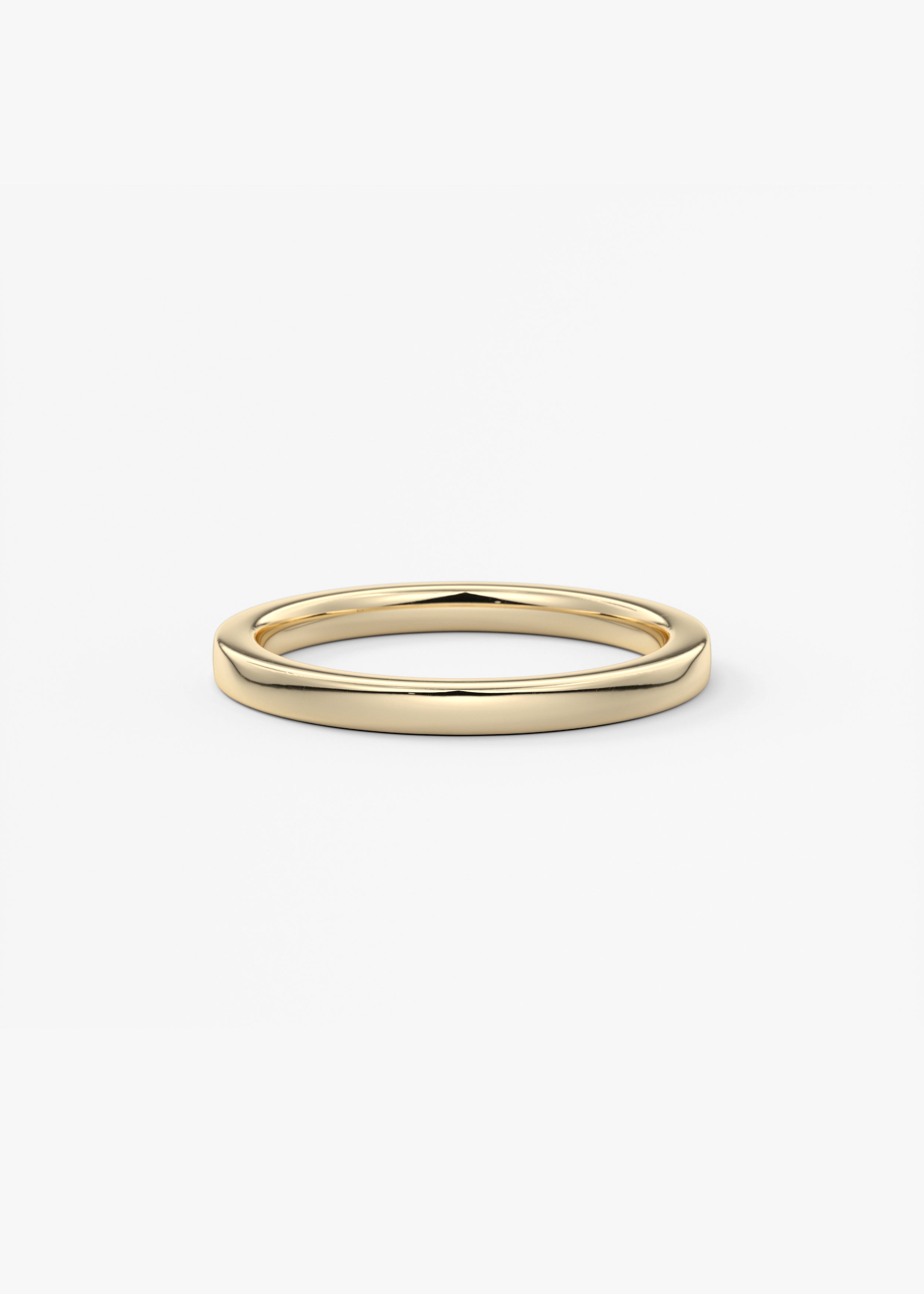 The Square Band 1.8mm wedding in YG metal featuring None cut with Gold,Classic setting