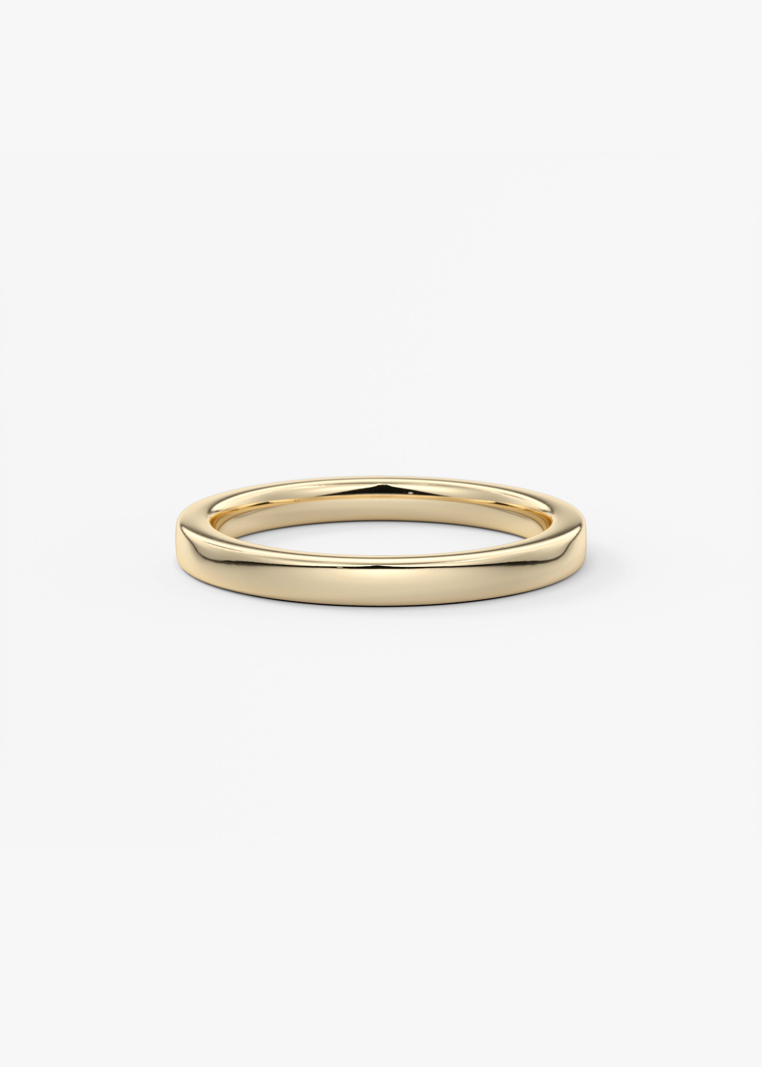 The Square Band 2mm wedding view 1