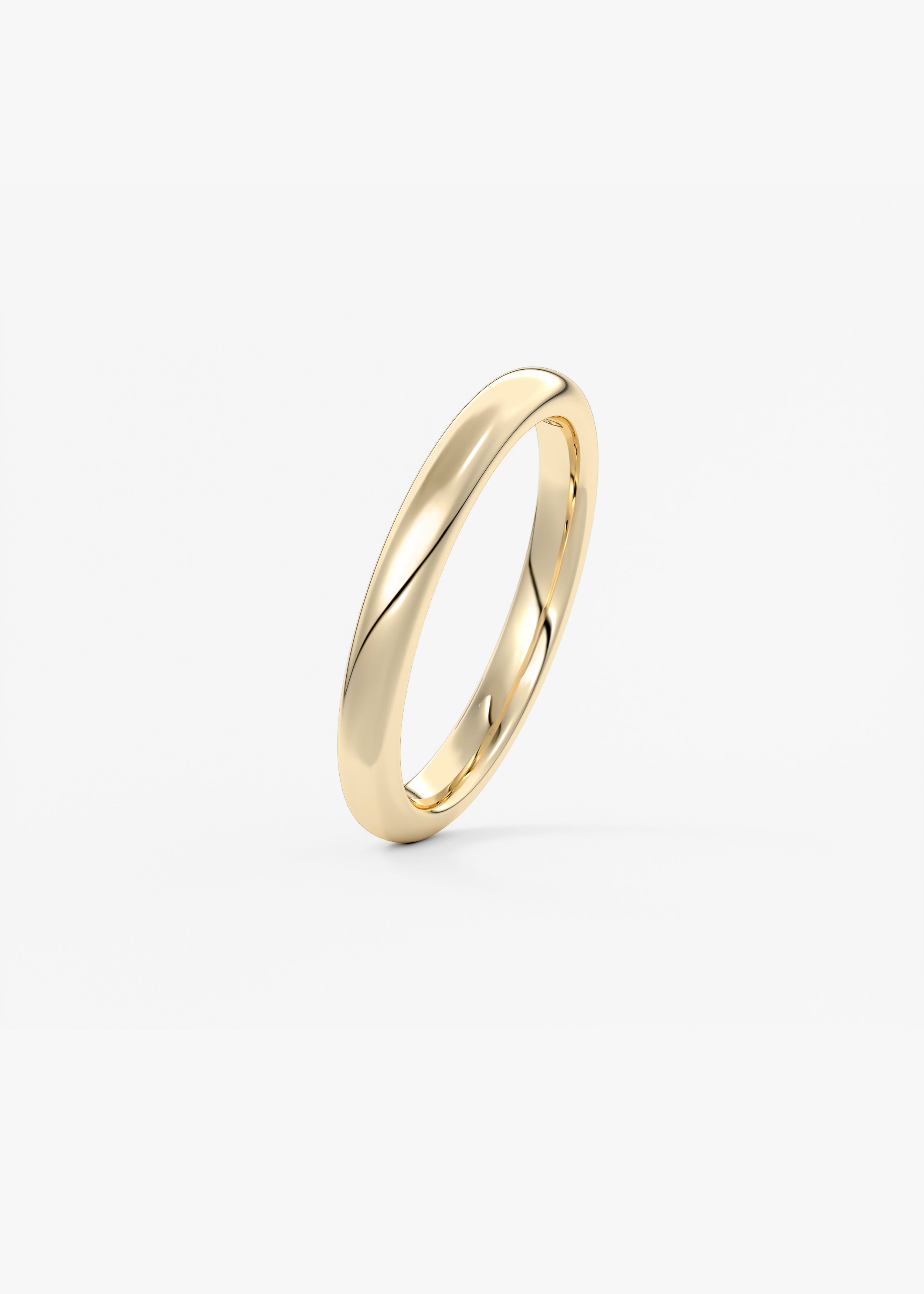 The Round Band 2.5mm wedding hover view
