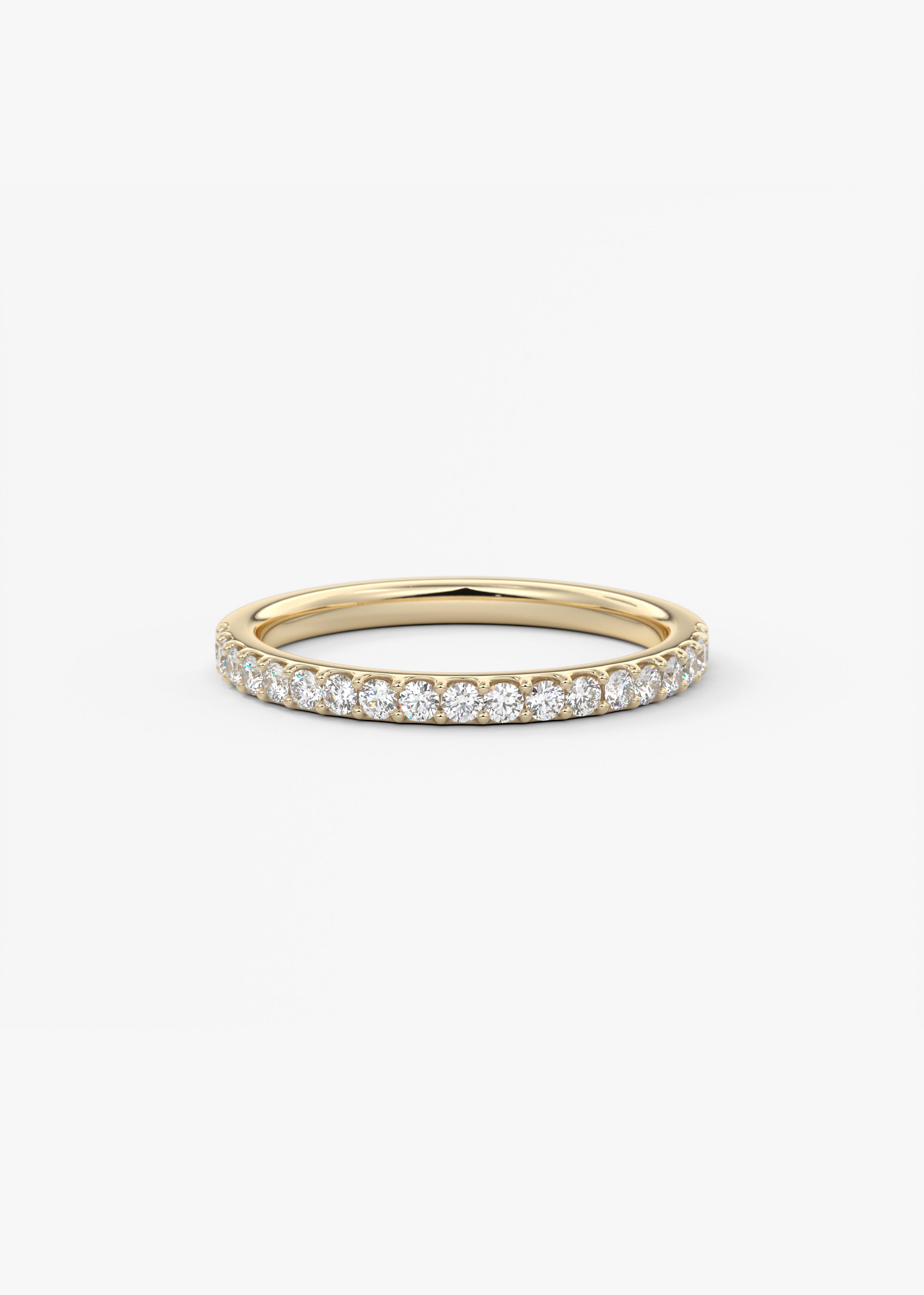 The Skinny Half Eternity 1.8mm wedding view 1
