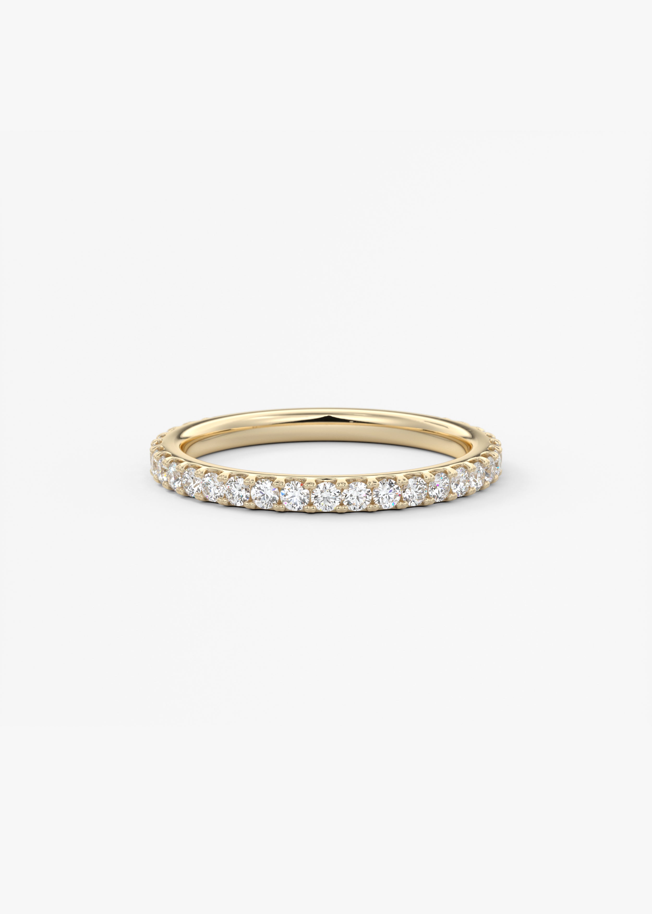 The Skinny French 3/4 Eternity 1.8mm wedding view 1