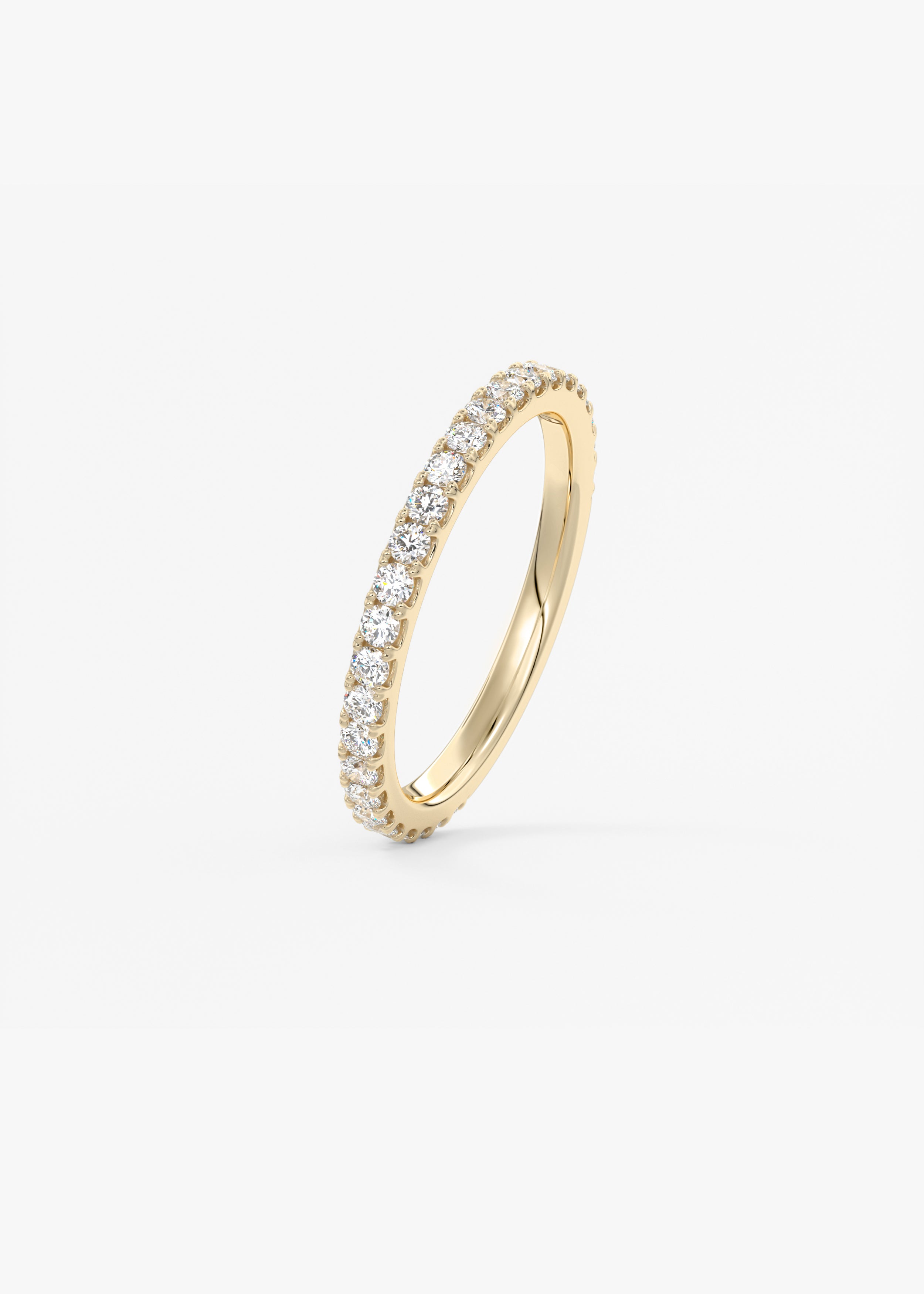 The Skinny French 3/4 Eternity 1.8mm wedding view 2