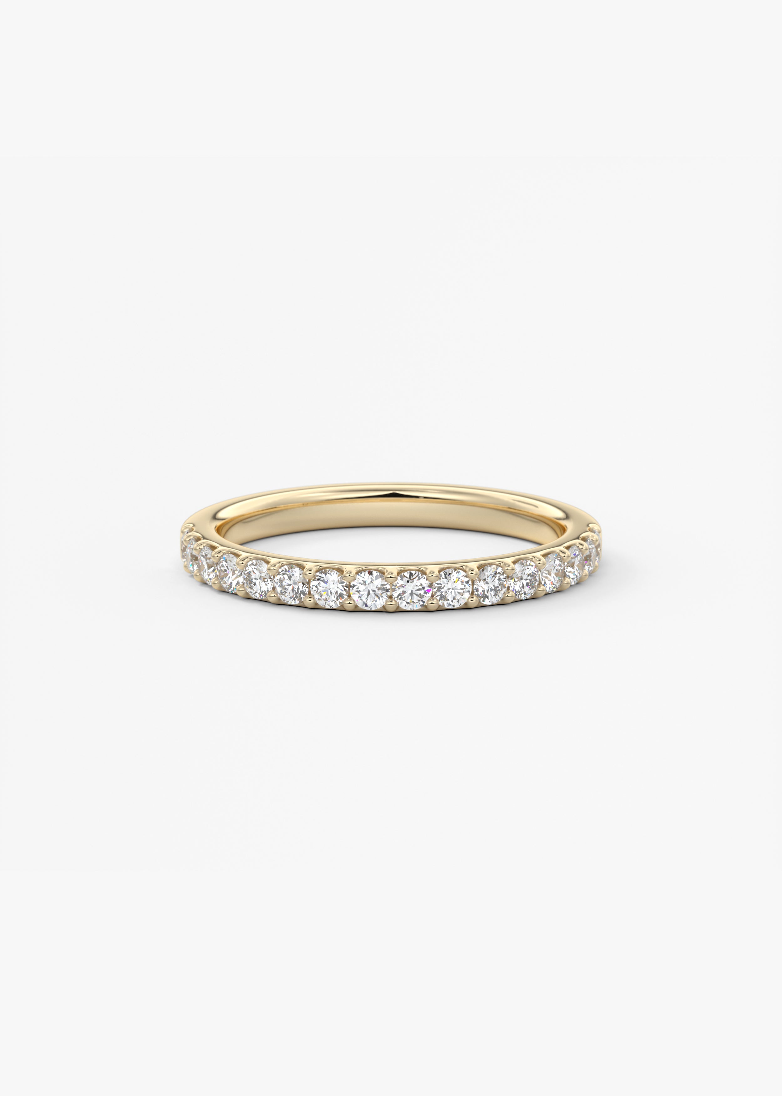 The Classic Half Eternity 2mm wedding view 1