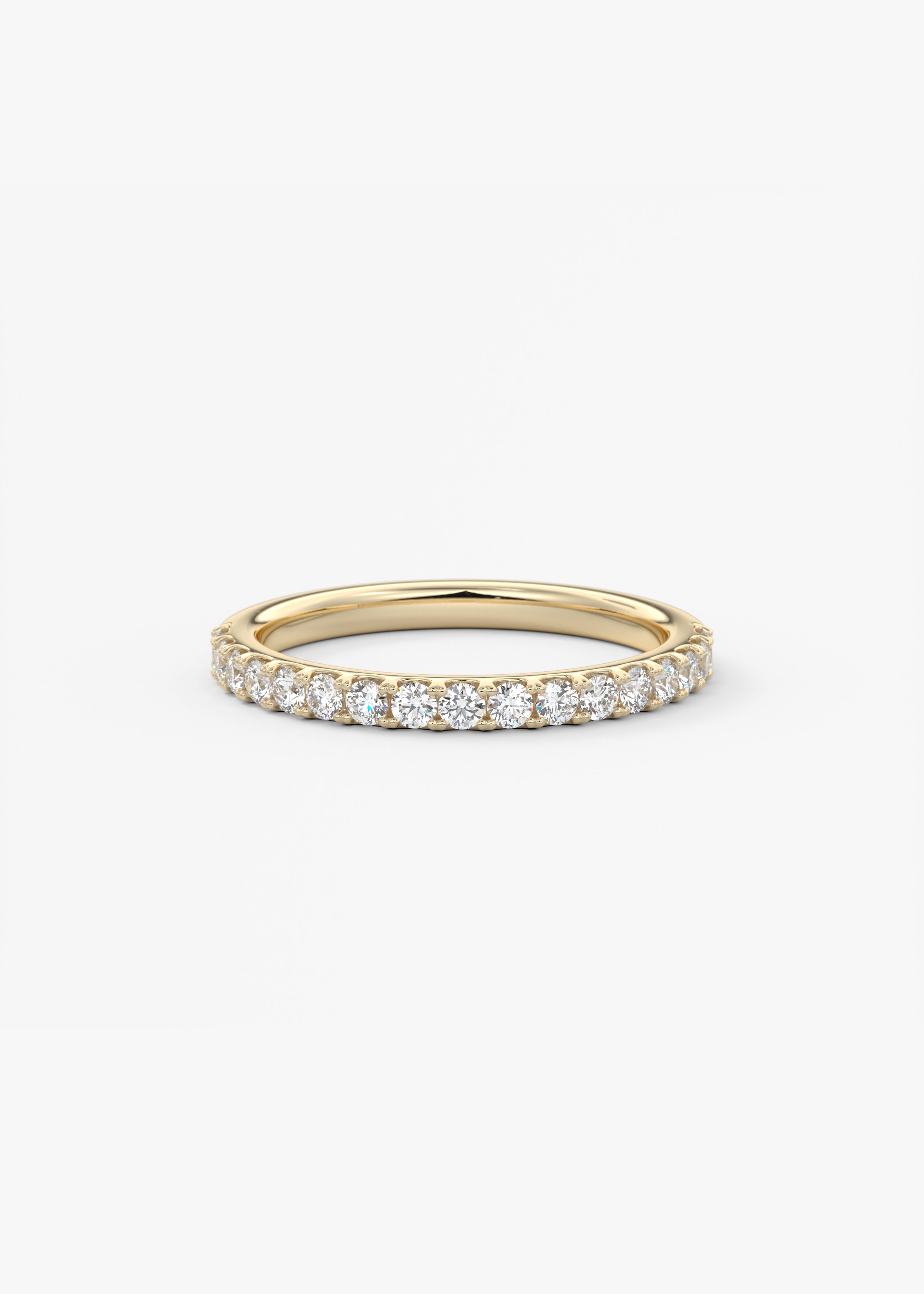 The Classic French Half Eternity 2mm wedding view 1