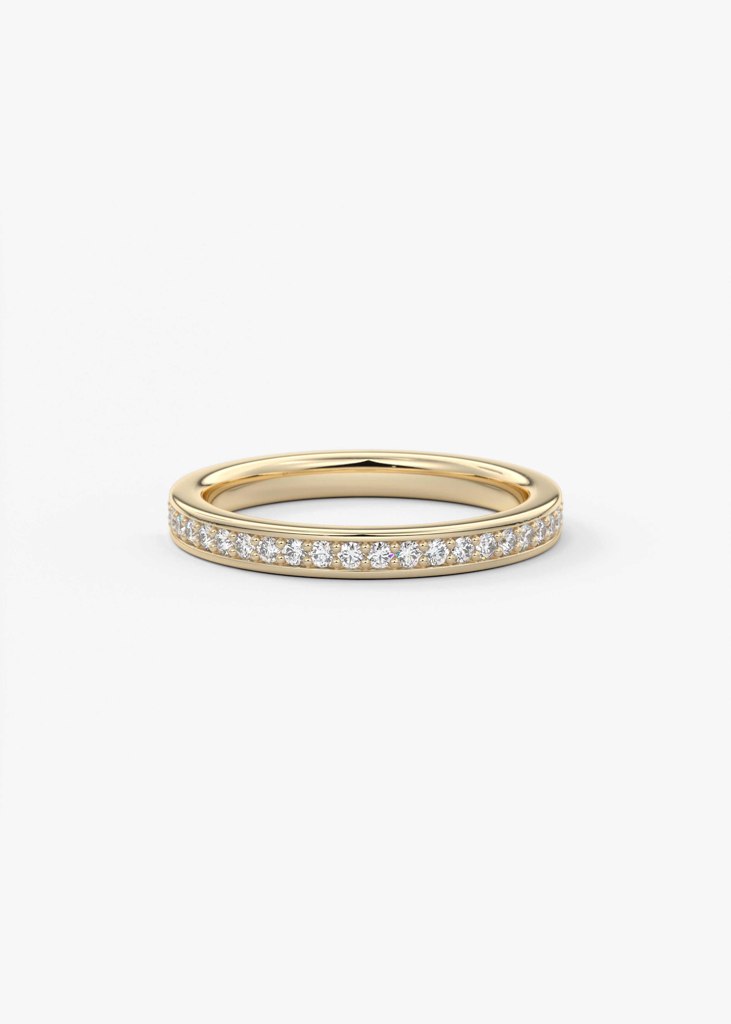 The Heirloom Half Eternity 2mm wedding view 1
