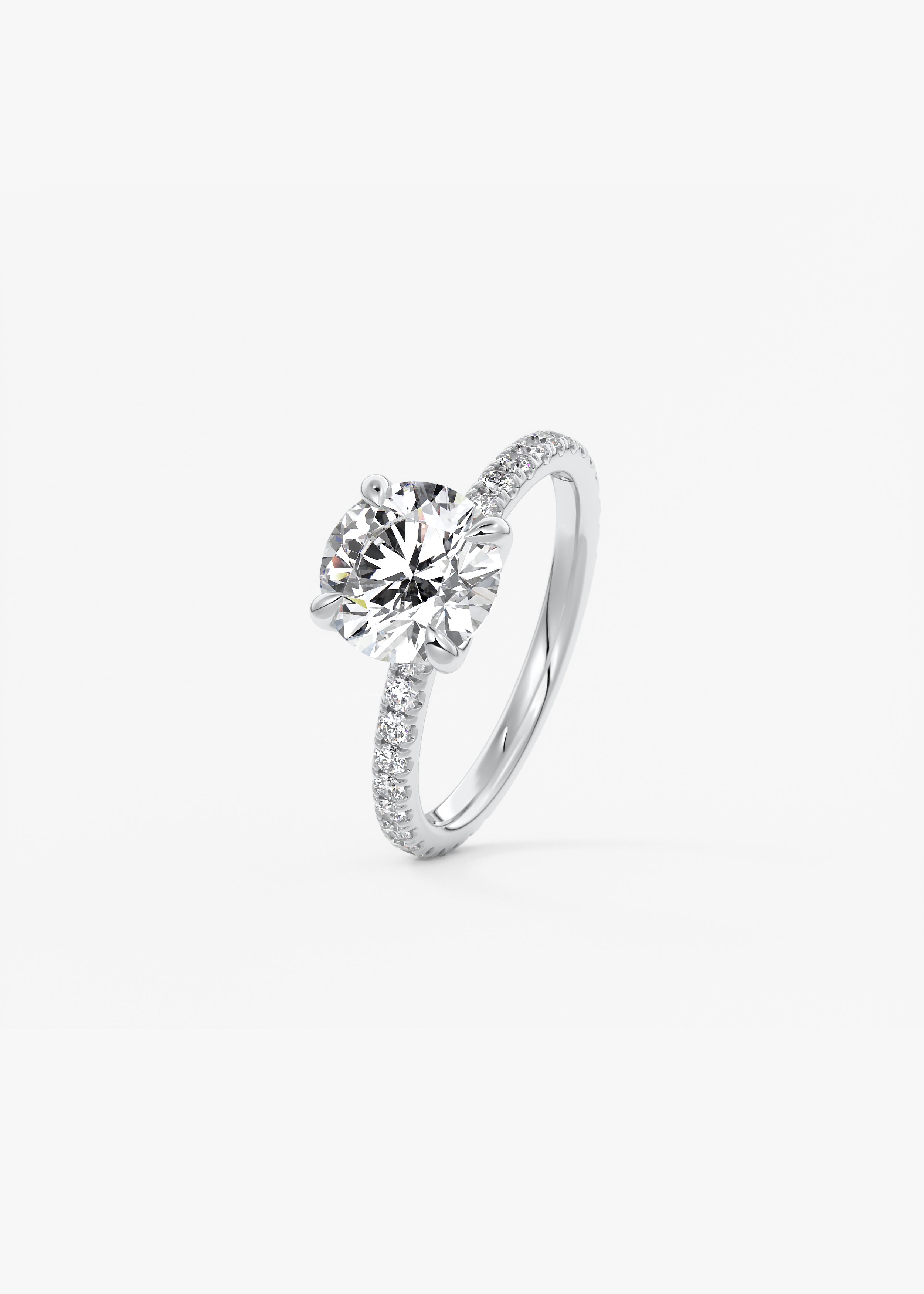 Royale Classic Pavé engagement view 2