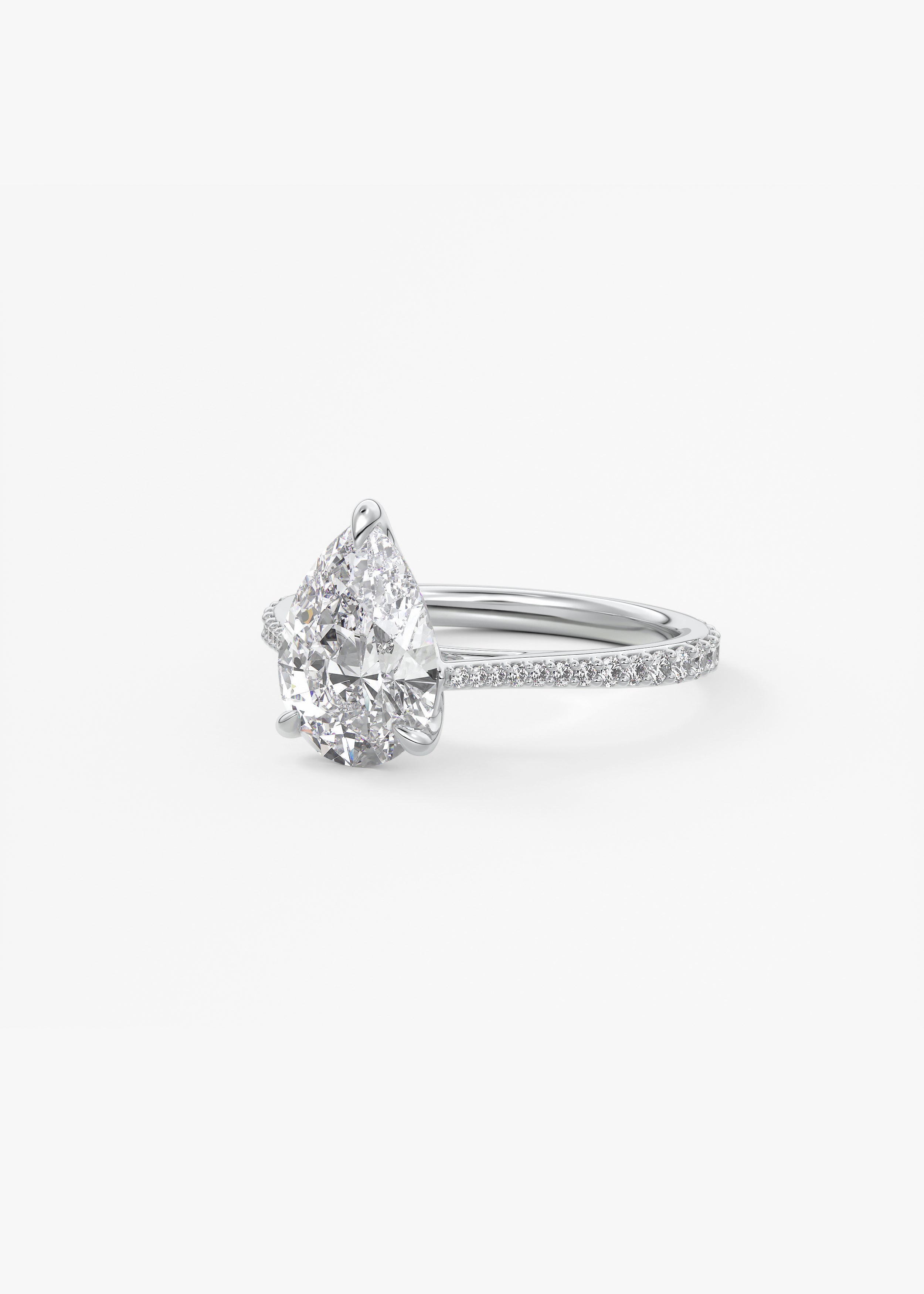 Cathedral Royale Pavé engagement hover view