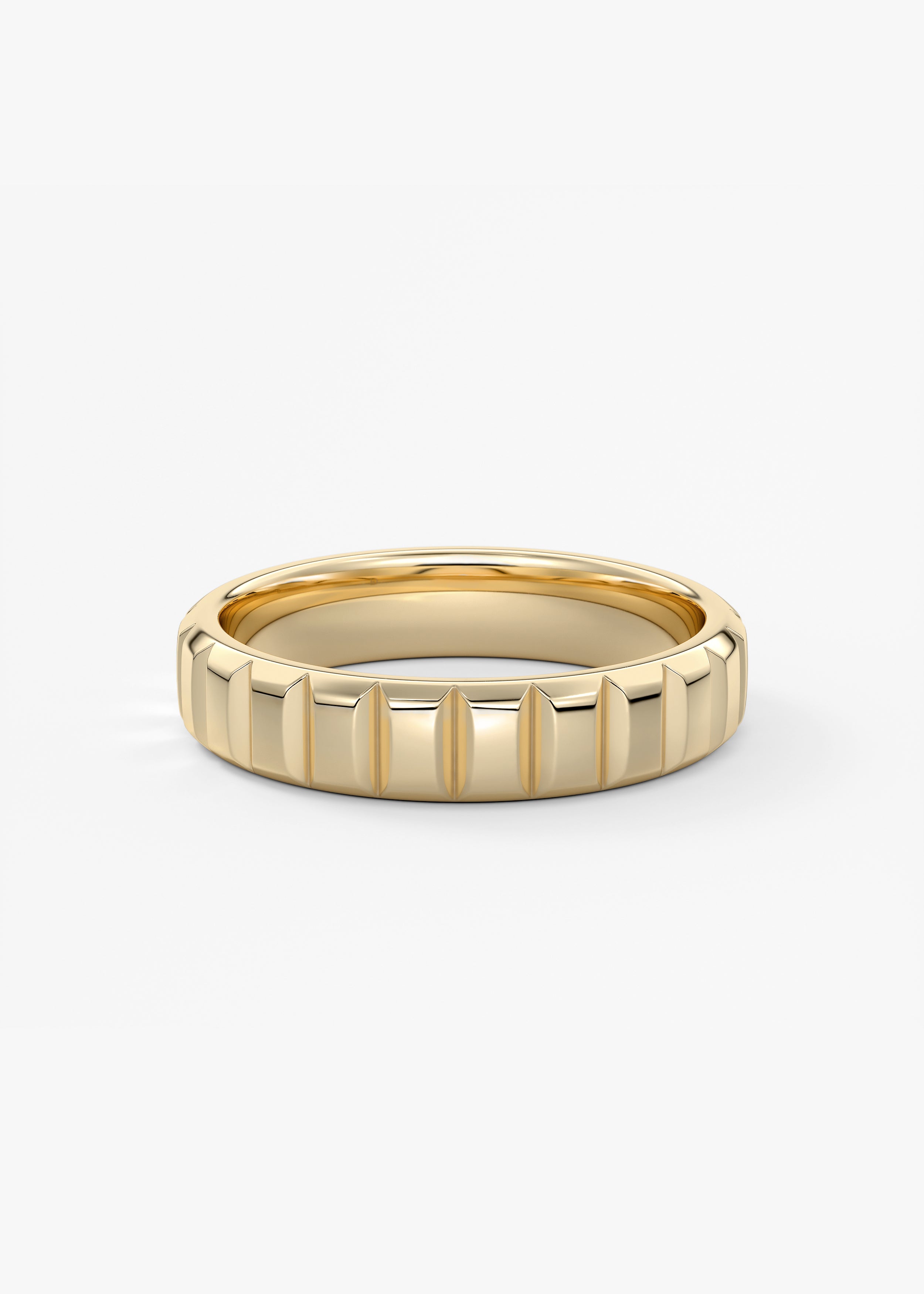 The Brick wedding in YG metal featuring None cut with Gold,Classic setting