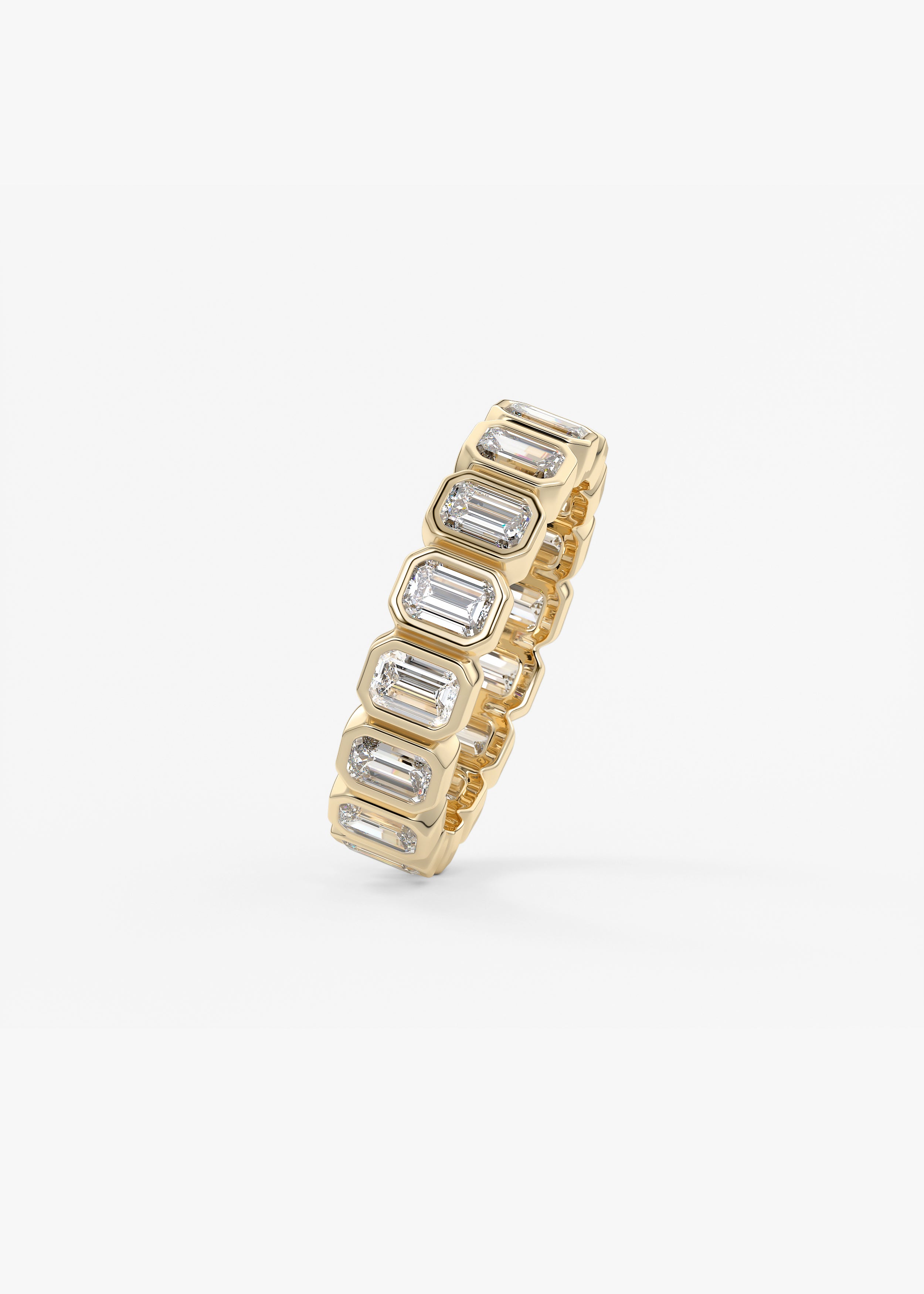 The Emerald Bezel Eternity wedding hover view