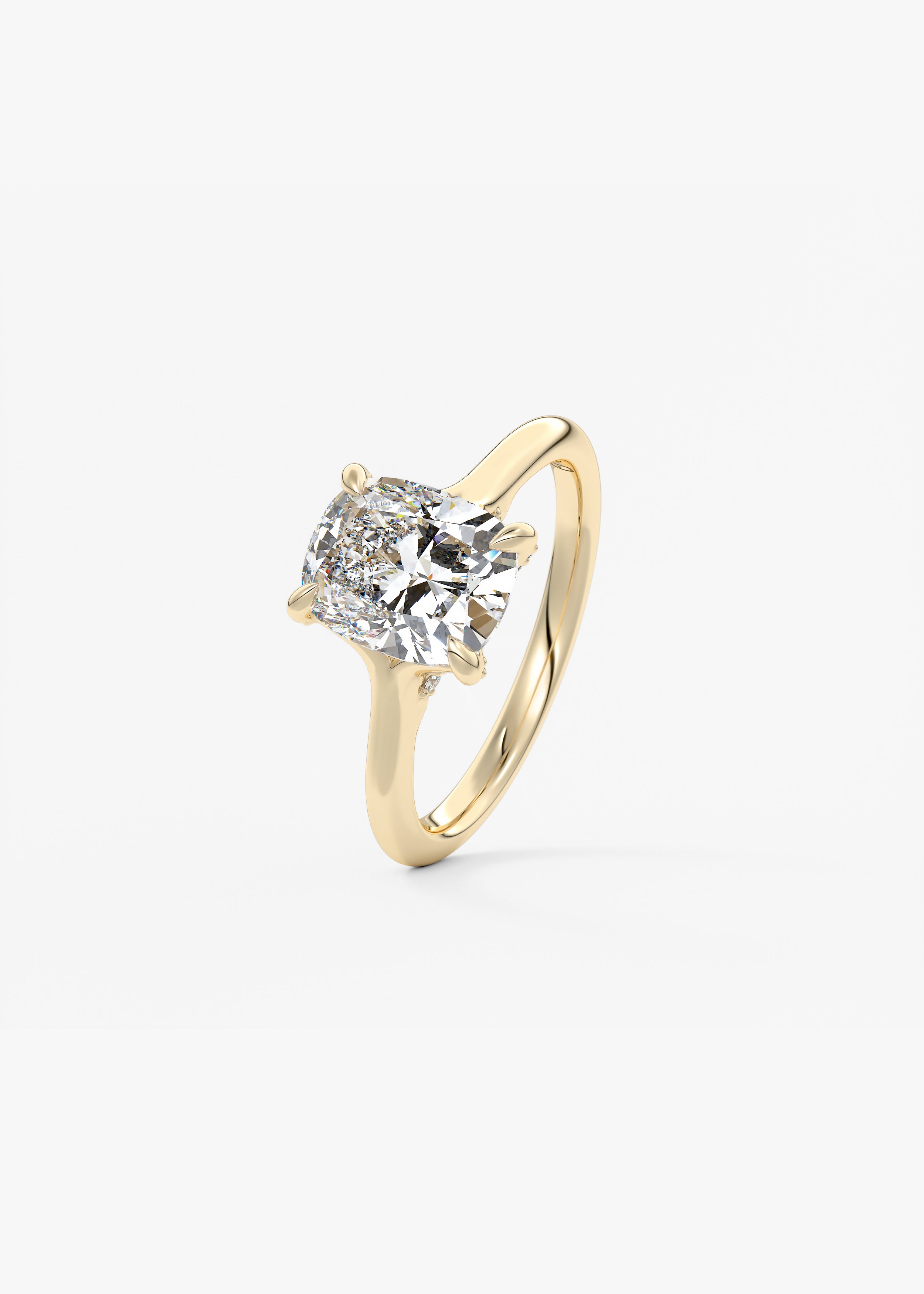 The Arbor Hidden Pavé engagement hover view
