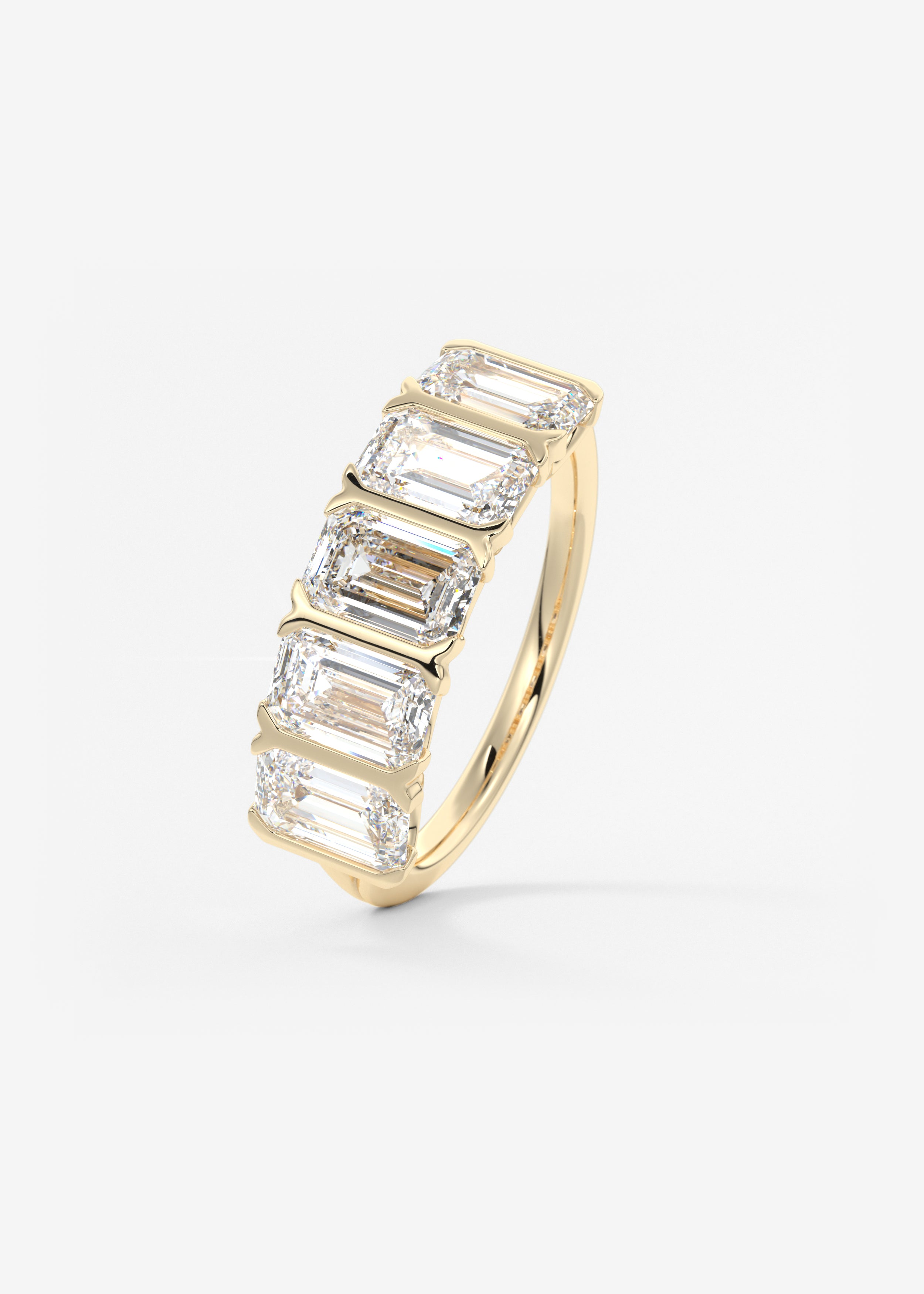The Emerald Five Stone wedding hover view