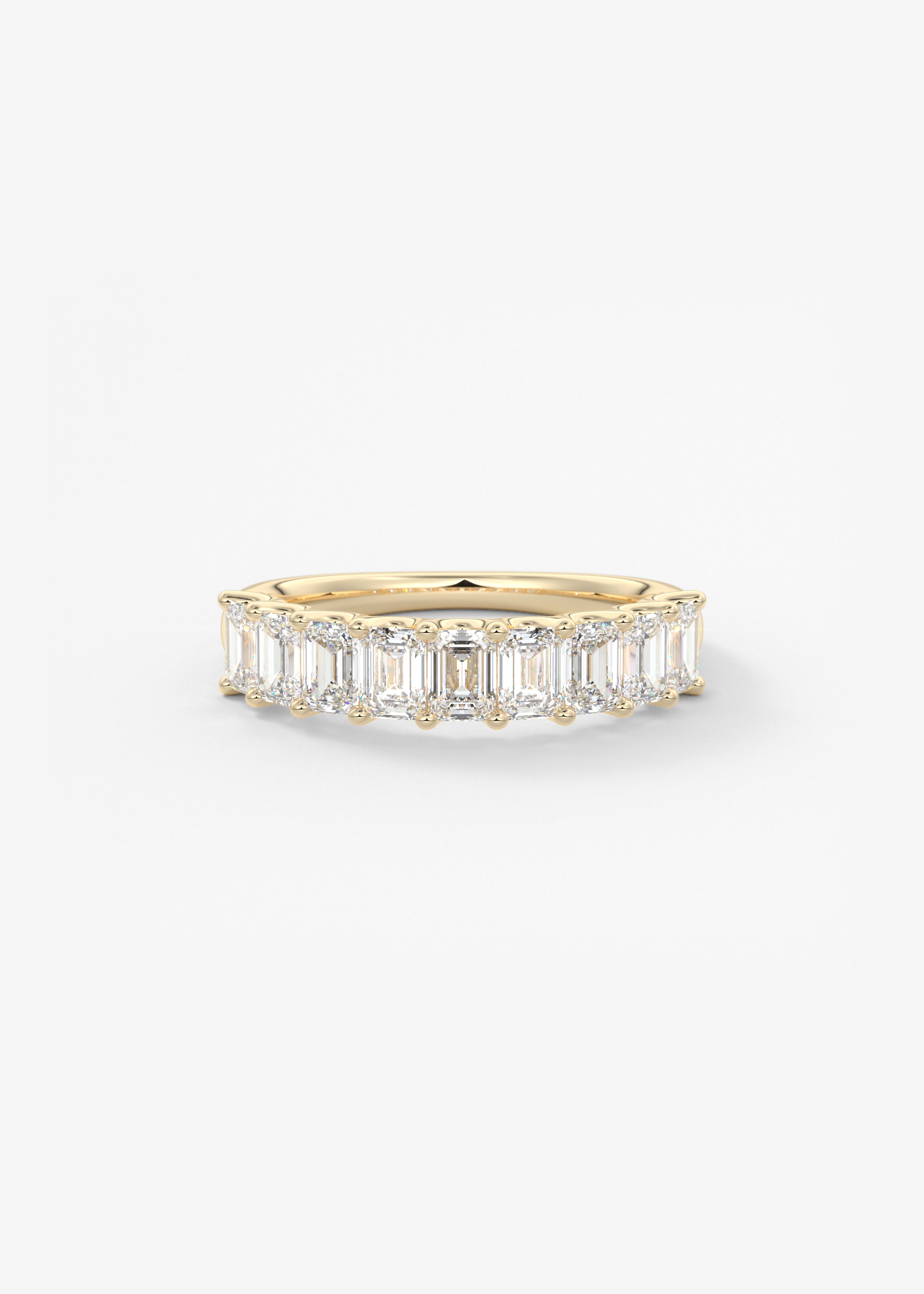 The Emerald Half Eternity 4mm wedding view 1
